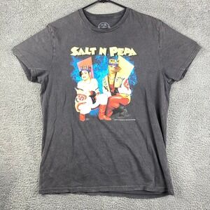 Salt N Pepa T Shirt Lee Classic Fit L Mens Gray Hip Hop Rap Music Tee‎